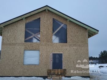 Фасад вата/пенопласт СИП Дом