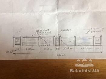 Постройка Фасадного забора 20 м. Бориспольский район