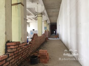 Кладка кирпича внутри помещений