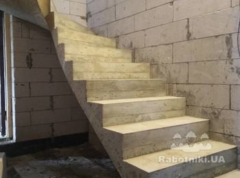 Изготовить винтовую бетонную лестницу