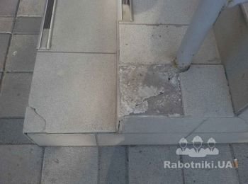 Ремонт крыльца замена плитки