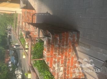 Перила с газоблока.центр