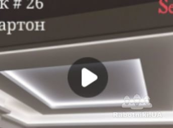 Сделать фигурный гипсокартонный подвесной потолок