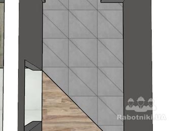 Улкадка плитки с резкой и затиркой