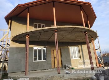 Отделка балкона частного дома