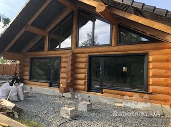 Подшив крыши деревом
