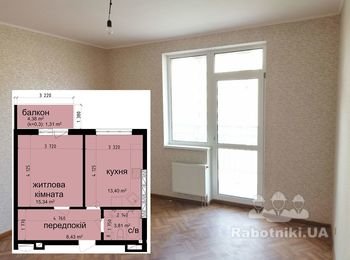 Ремонт однокомнатной квартиры 43 кв.м