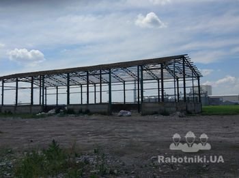 Кровельні работи ангара 1400м2