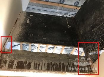 Срезать ограждение на лестничной площадке