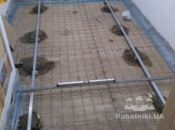 Залить стяжку на 2 этаже, 7,5 квадрата, толщина 7-9 см