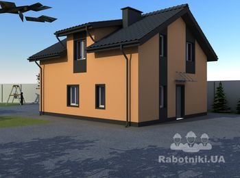 Затеплення фасаду Мінвата 200 мм.186м2