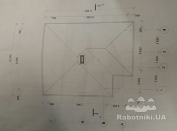 Вальмовая крыша на двухэтажный дом.