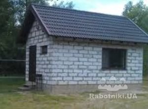 Строительство хозблока из газоблоков (Киевская область)