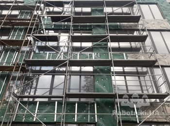 Вентелируемый фасад керамогранит на клей