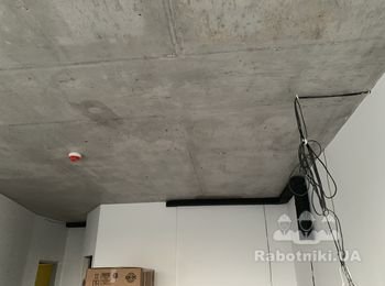 Шпаклевка стен+покраска+ поклейка обоев = 54м2