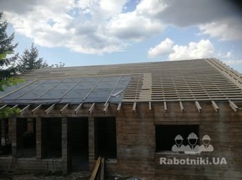 Фальцевая кровля на двускатную крышу