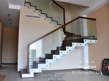 Установить перила со стекла "под ключ"