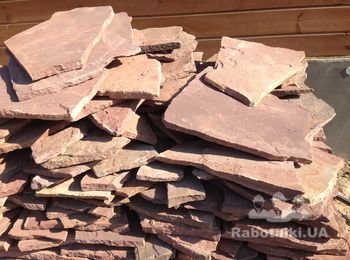 Облицовка цоколя песчаником (около 50 м2.)