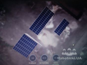 Монтаж 108 солнечных панелей.