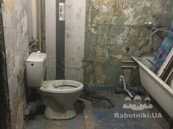 Укладка плитки в санузле