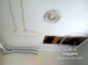 Натяжной потолок на кухню