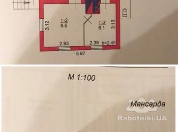 Проект реконструкции небольшого дома 6х6.
