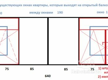 Окна на балкон и крыша