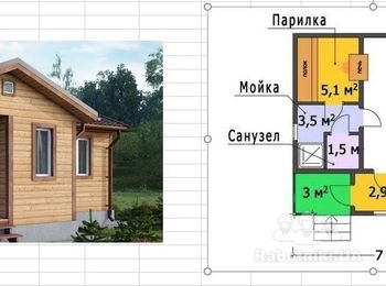 Нужно сделать план и визуализацию