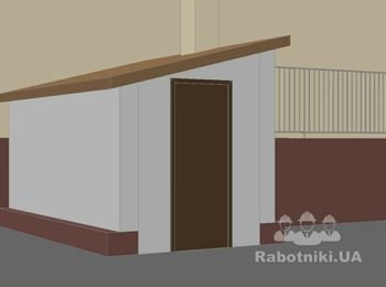 Необходимо выгнать стены и накрыть пристройку