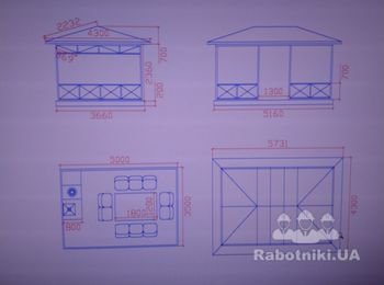Строительство беседки с барбекю