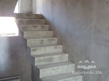 Обшить бетонную лестницу деревом.
