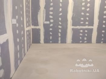 Укладка плитки на пол нежилое помещение.