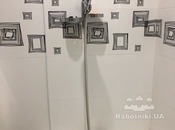 Заменить смеситель в ванной (гайка 3/8, внутренняя резьба)