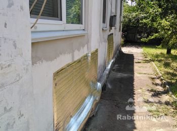 Установка обрешетки стены фасада 50м2