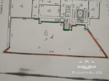 Покраска стен и фрагментов потолка белым цветом