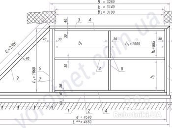 Небходимо сварить откатные ворота по чертежу