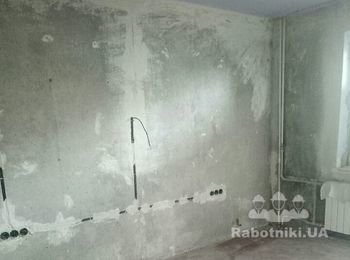 Машинная штукатурка, 2 х комнатная квартира
