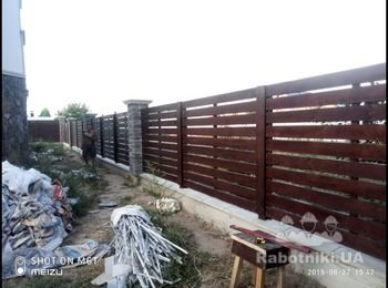 Деревянный забор около 100 пог/м.