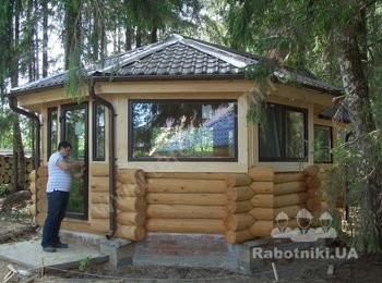 Построить шестигранную беседку из сруба в г. Киев