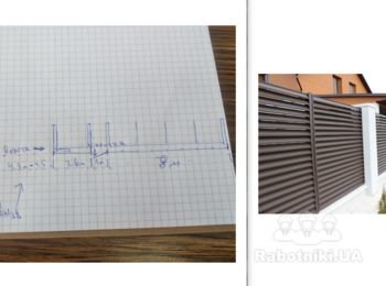 Фундамент и столбы для забора