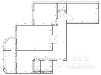 Отделка трехкомнатной квартиры 75м2 на Троещине