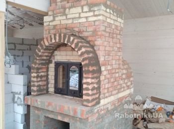 Финишная отделка русской печи и покраска