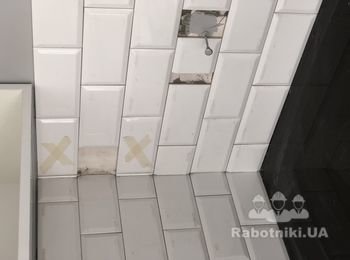 Укладка плитки на камин