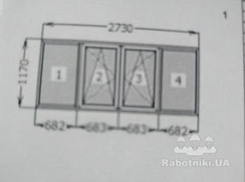 Пластиковые окна на 2 балкона