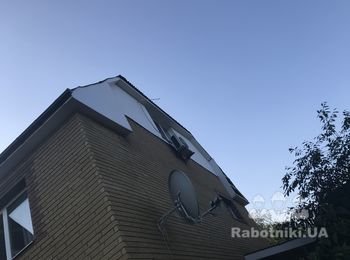 Облицовка сайдингом около 40 кв м