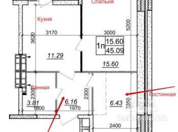 Ремонт квартиры 45 кв.м. в новострое