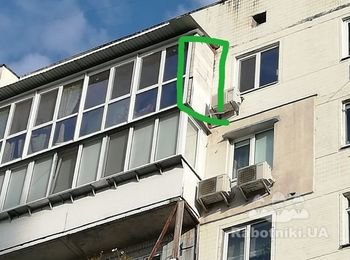 Утепление балкона. Установка отлива балкона.