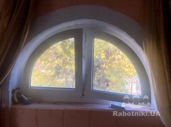 Установка арочного окна
