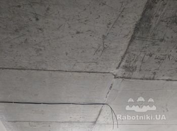 Покраска потолков пульверизатором 40 м кв.