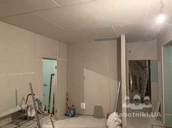 Шпаклевка стен, ниш, потолка!